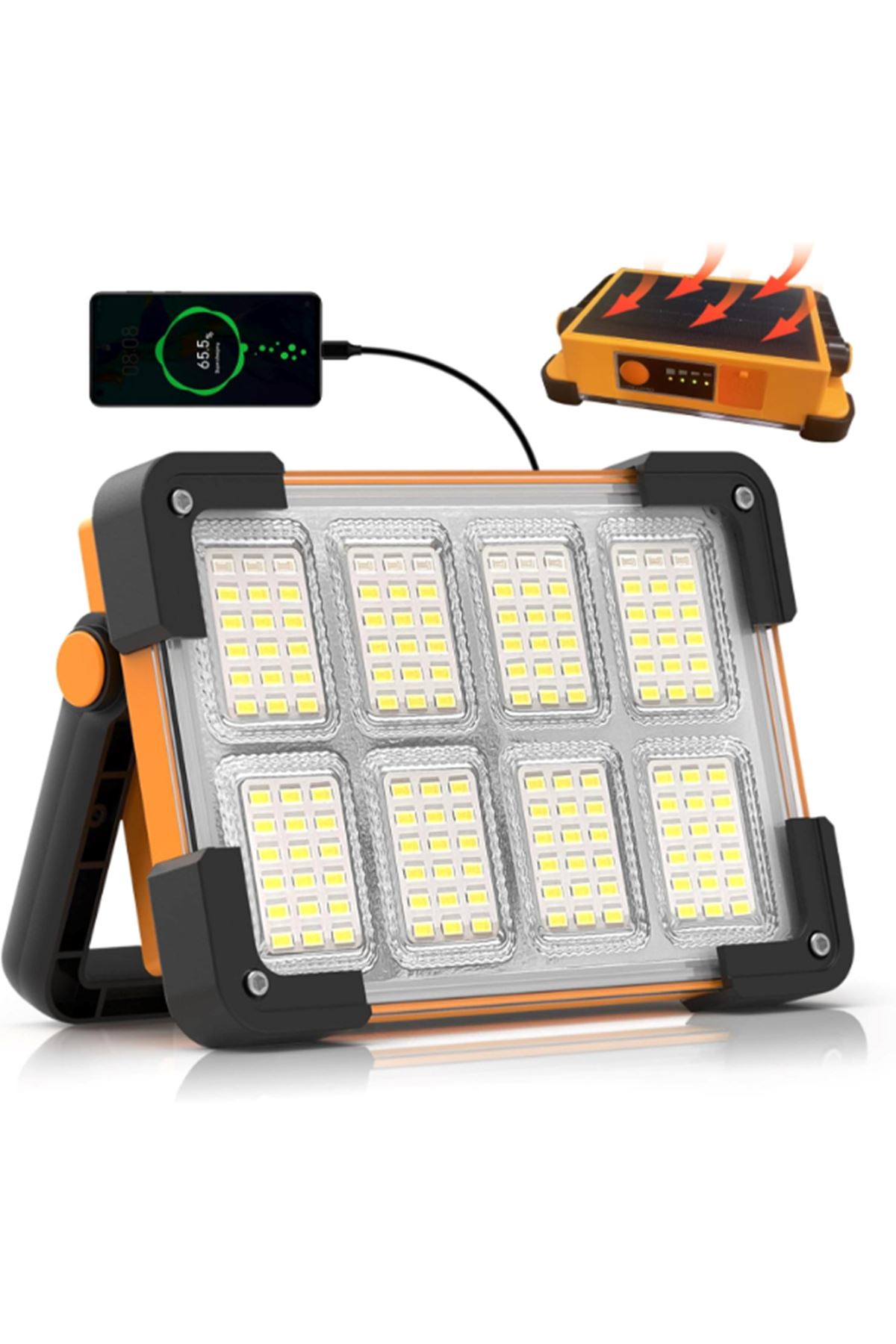 3600mAh Pil 4 Seviyeli Şarjlı Standlı LED