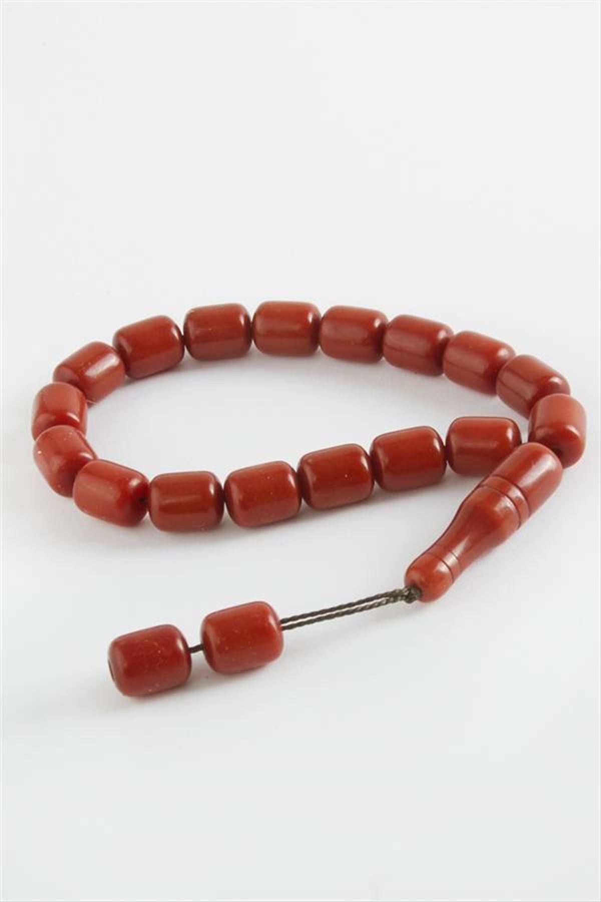 17'li Oval Şakşak Tesbih - Bordo