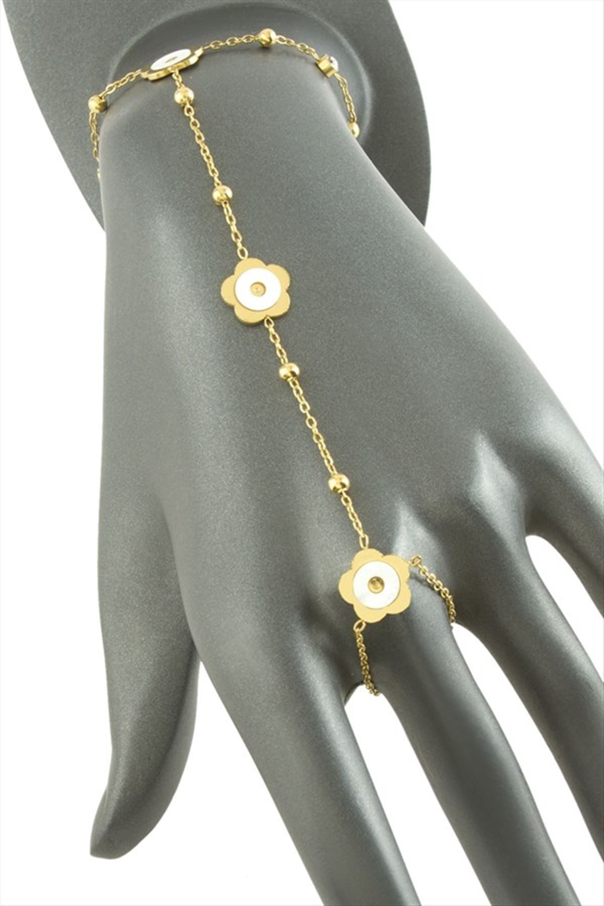 Papatya Sedef Lüks Çelik Şahmeran - Sarı