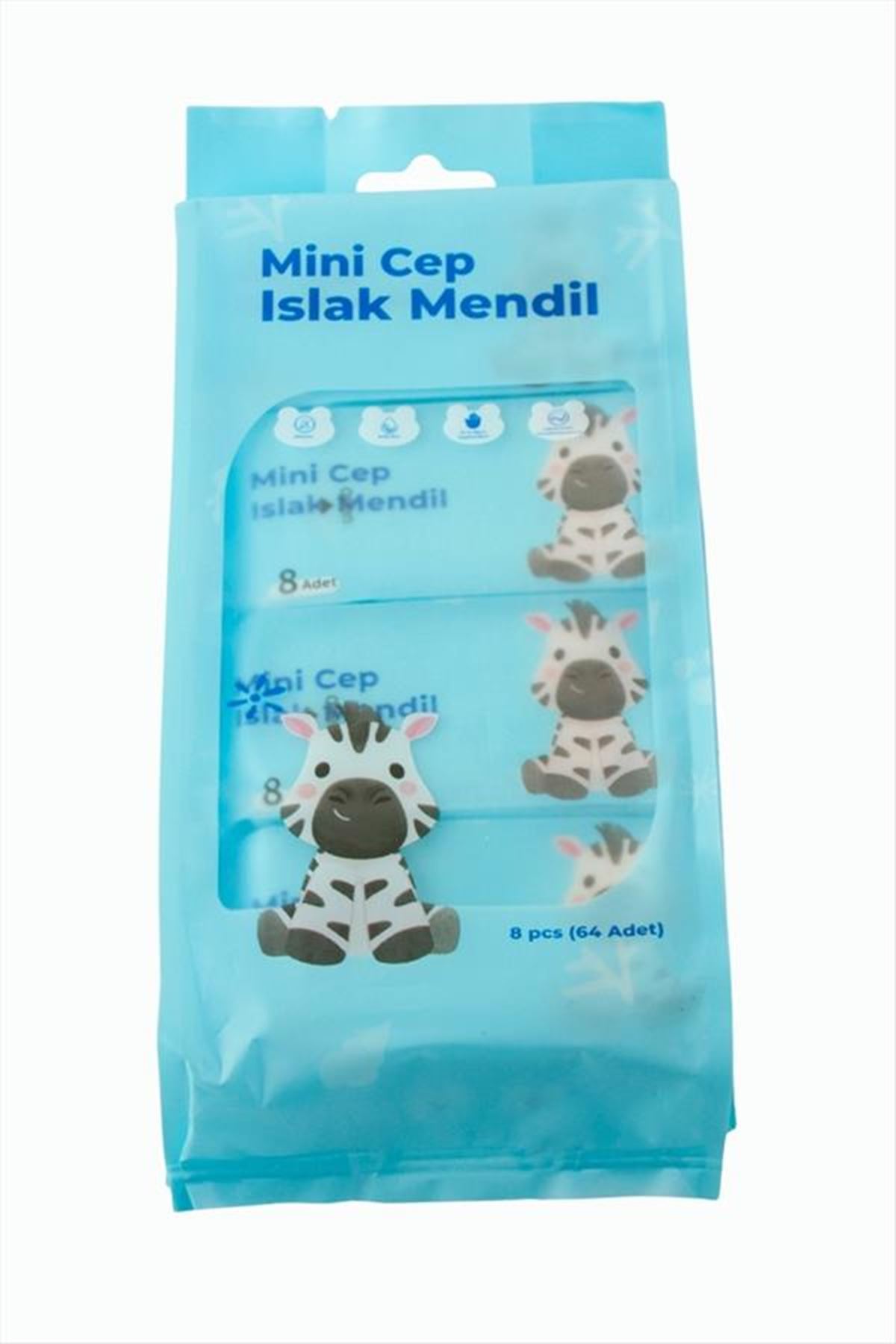 Mini Cep Islak Mendil 64 Adet - Ebruli