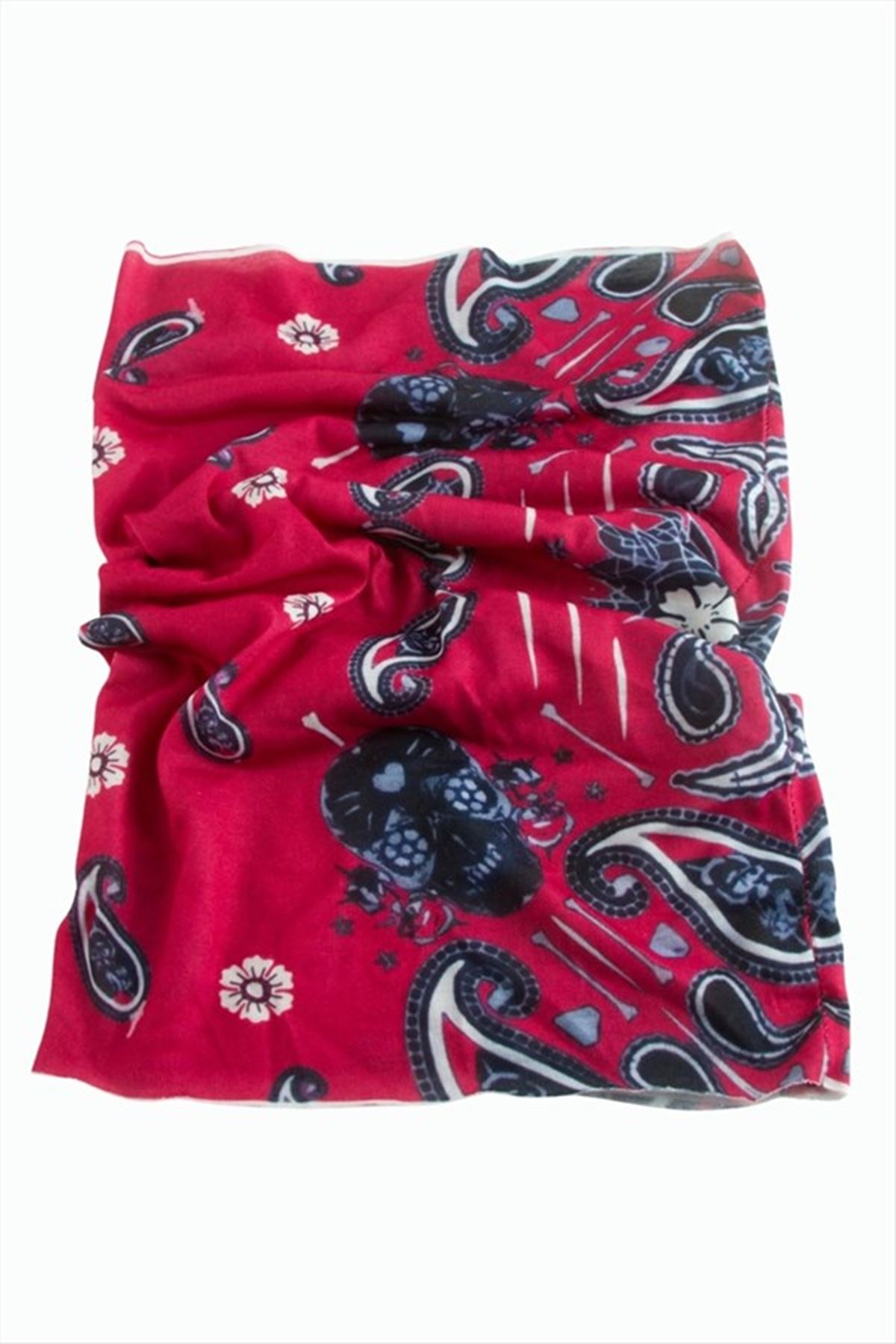 Çini Desenli Baff Boyunluk - Pembe