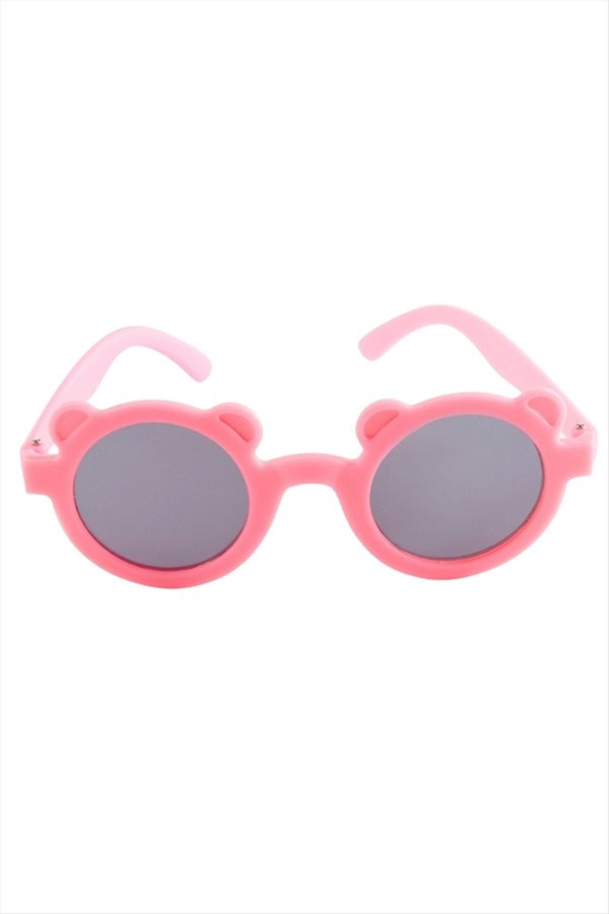 Kulaklı Çocuk Güneş Gözlüğü - Pembe