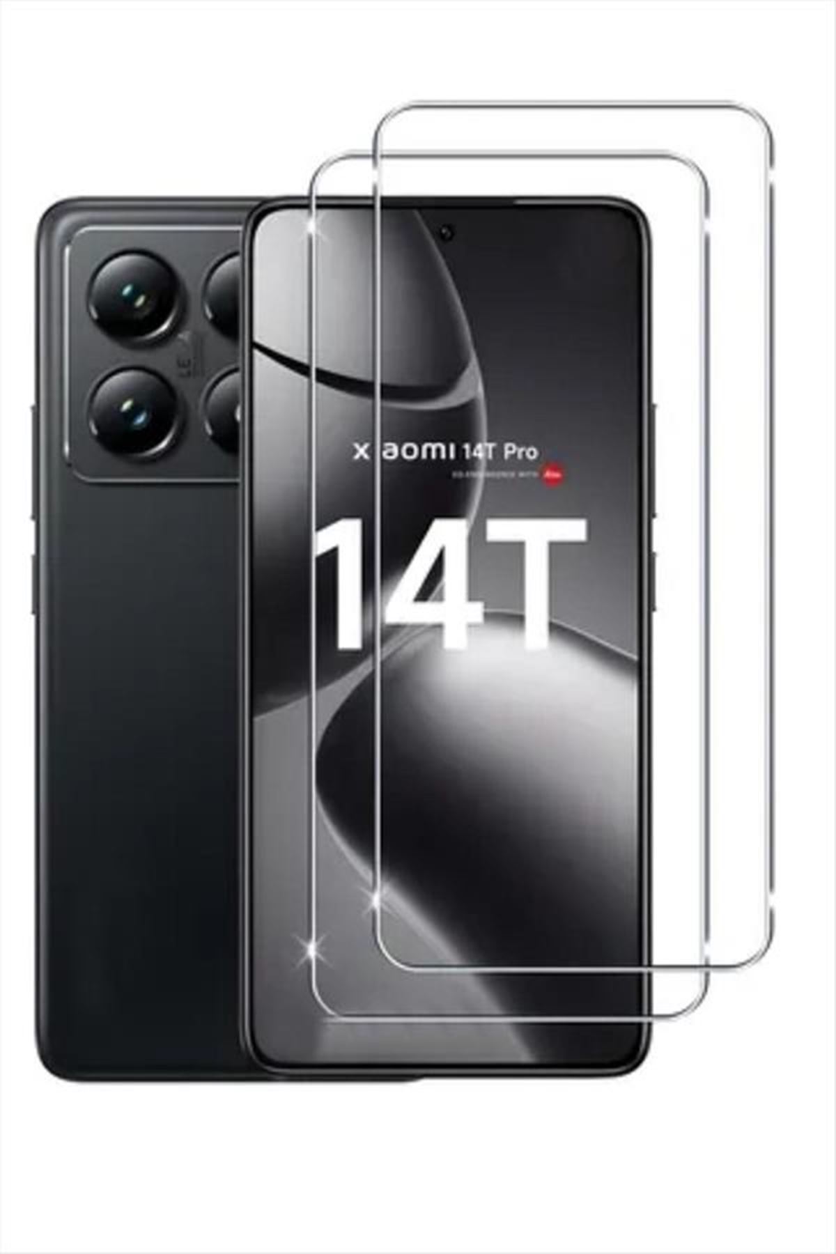 Xiaomi 14T Pro Kırılmaz Cam Ekran Koruyucu - Şeffaf