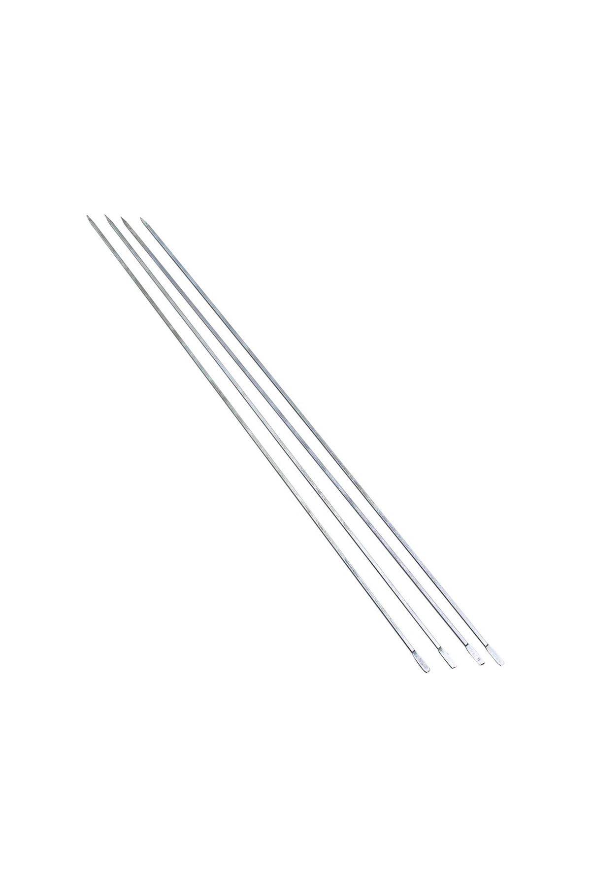 İnce Kare Kesim Metal Ciğer ve Domates Şişi - 50 cm
