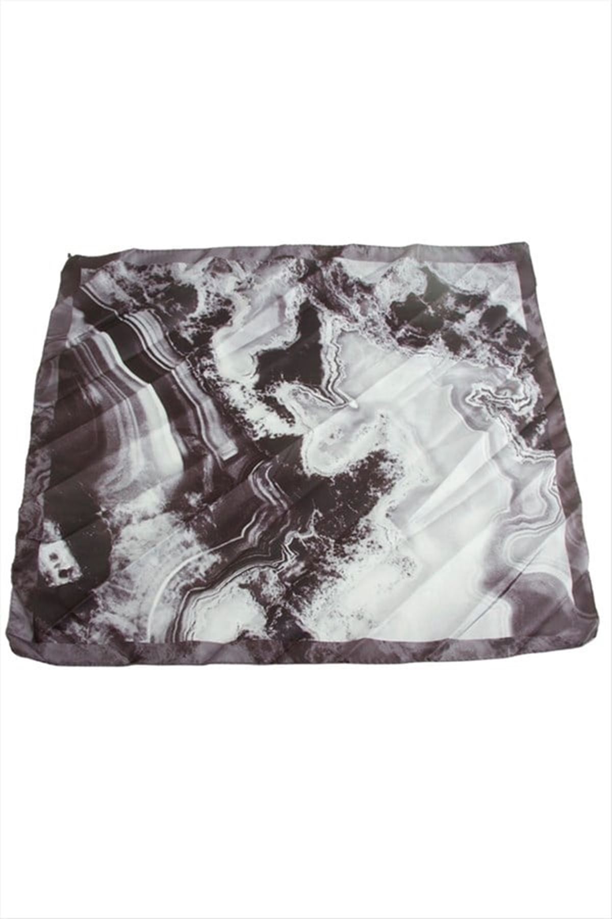 Zr Saten Fular 50*50 cm - Siyah