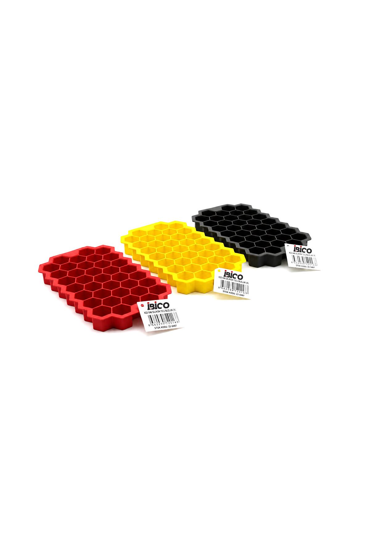 Mini Petek Buz Kalıbı - 38 Bölmeli - Silikon - Renkli
