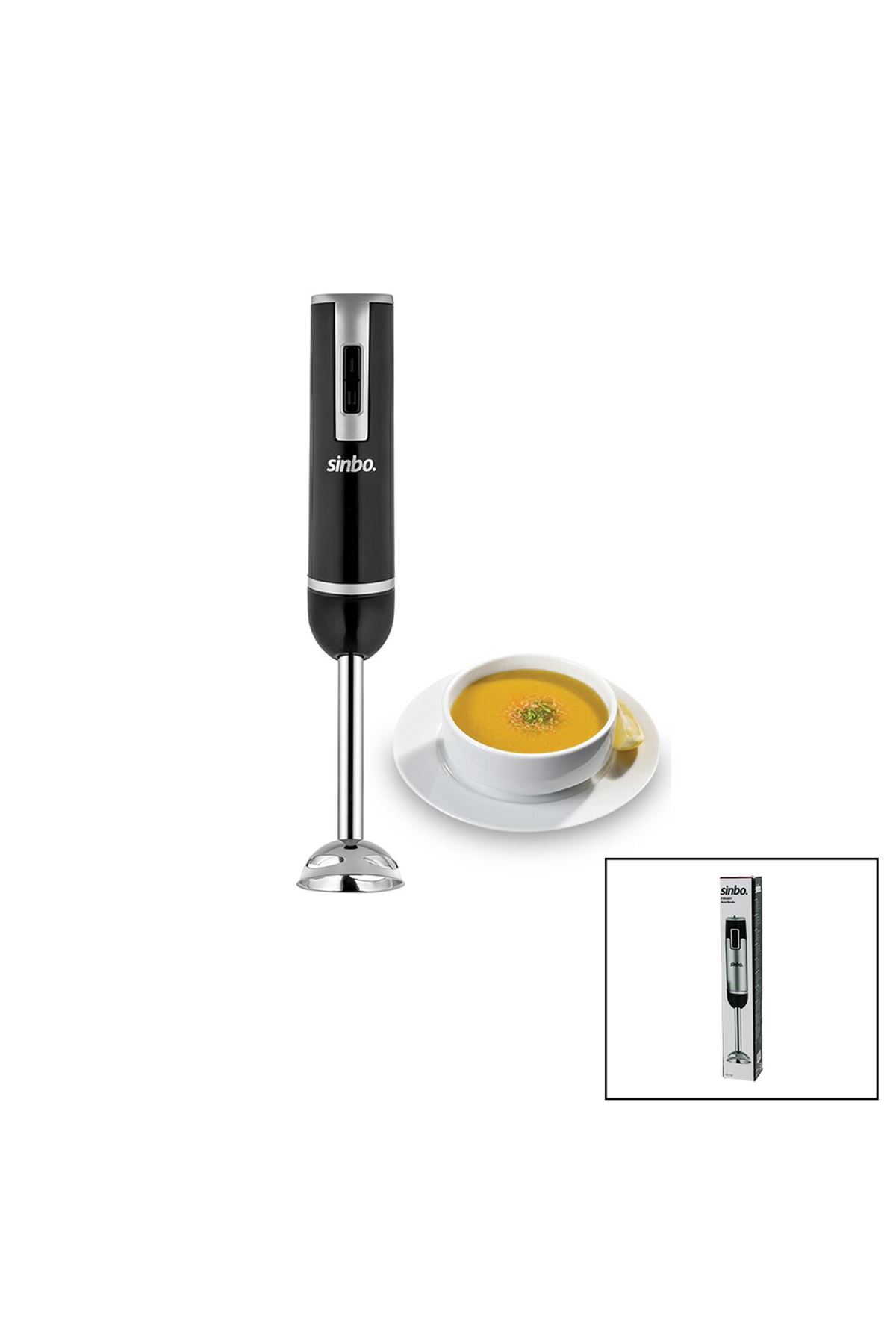 Sinbo Çubuk Blender - Çelik Uçlu - 2 Kademe Hız Ayarı