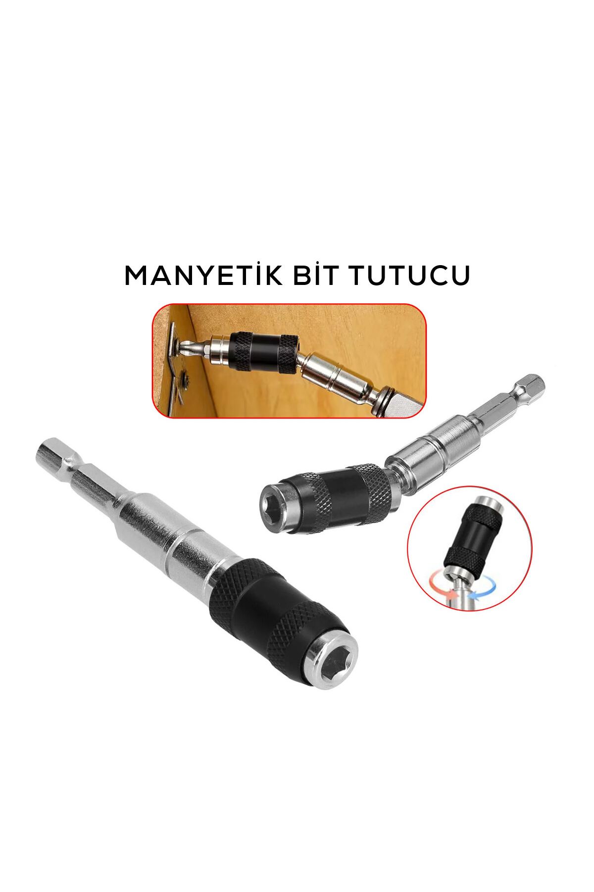 Manyetik Bit Tutucu - Mafsallı - Döner Başlık