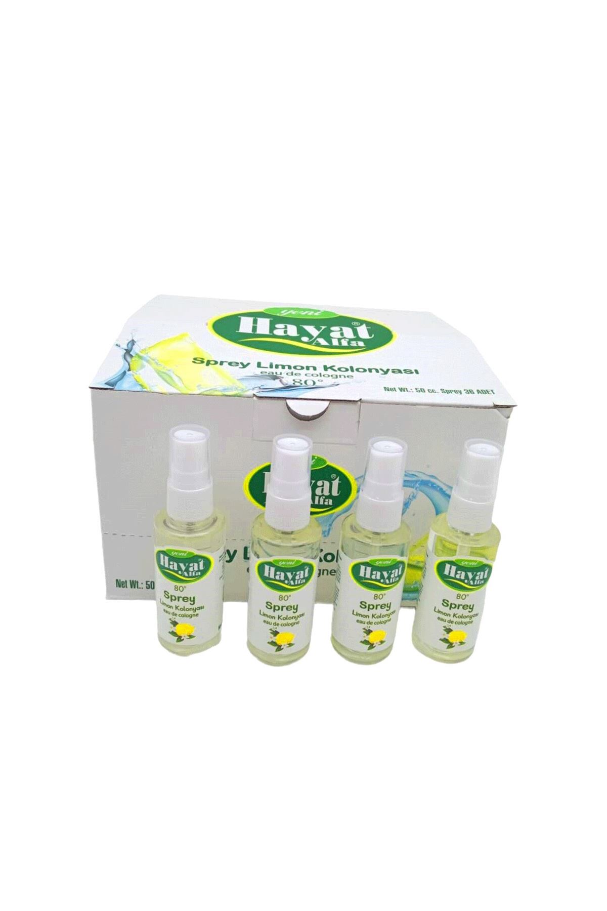 Sprey Kolonya - 50 ml - Limon Kolonyası - 80°