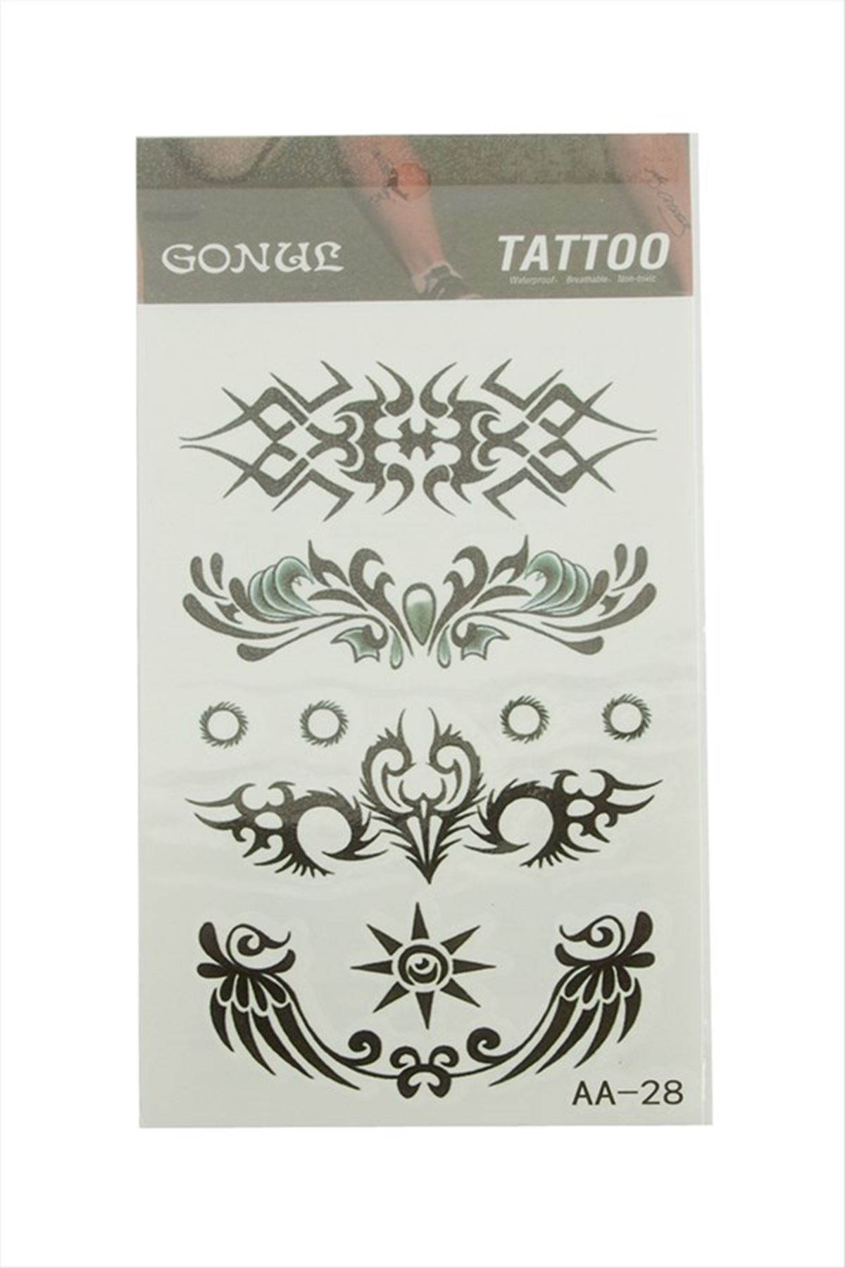 Tattoo Dövme Sticker - Beyaz