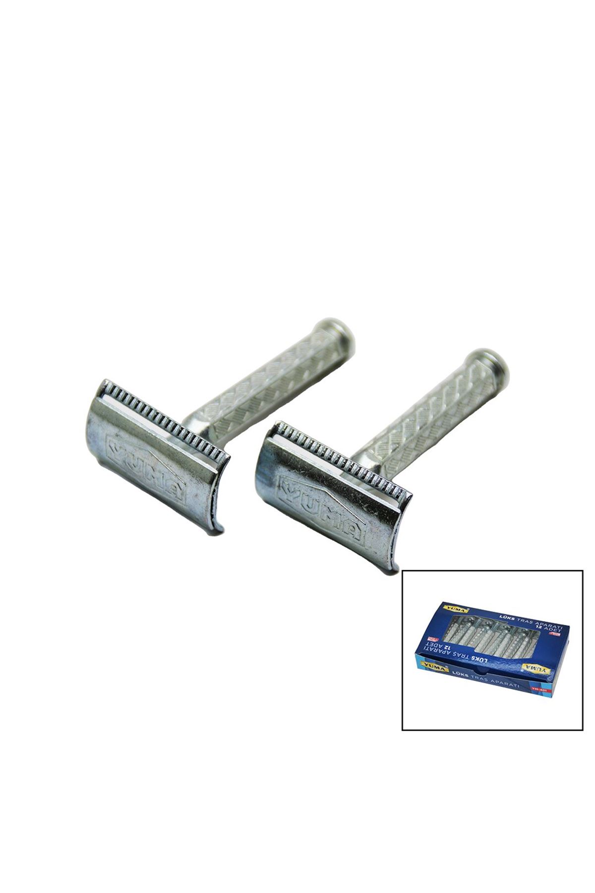 Tıraş Aparatı - Jilet Takmalı - Klasik Model - Metal Nikel Alaşımlı