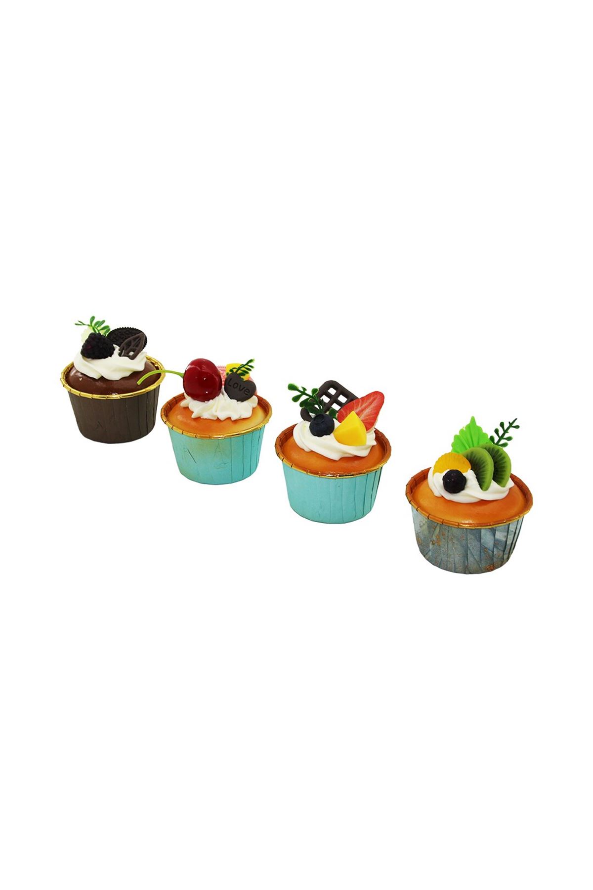 Buzdolabı Magneti - Mini Muffin Tasarımlı - Karışık Model