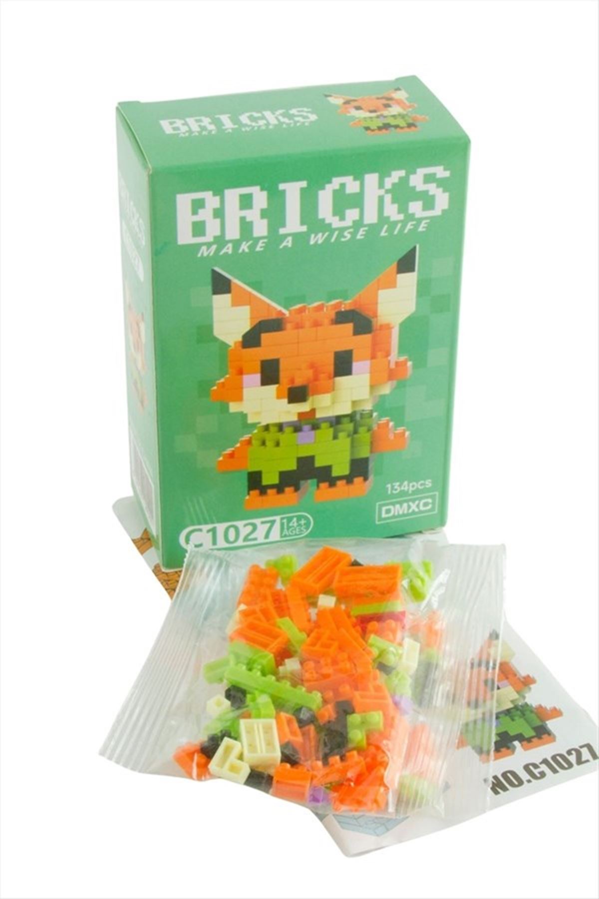 Tilki Mikro Yapı Lego - Yeşil