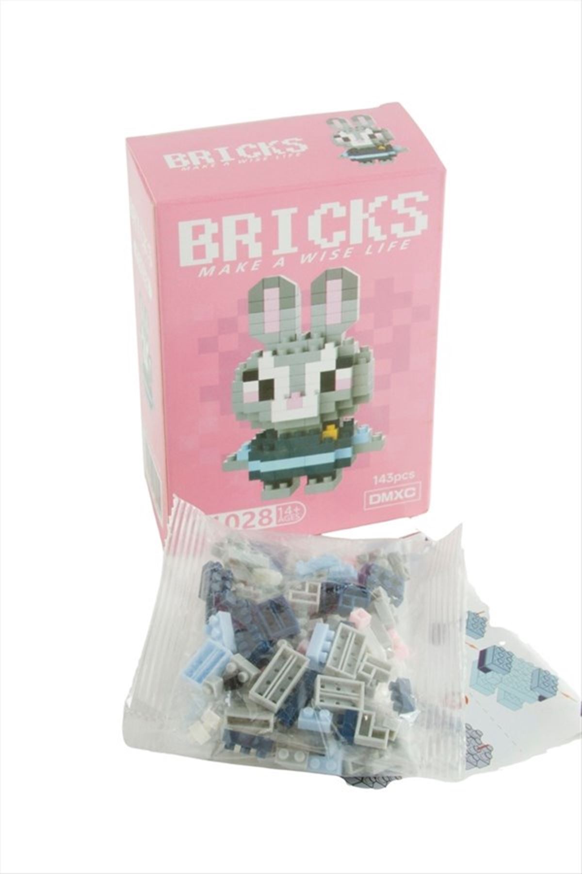 Tavşan Mikro Yapı Lego - Pembe