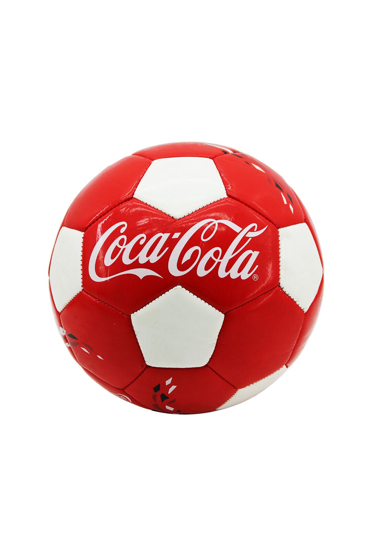 Nostaljik Futbol Topu - Dikişli - Kırmızı Beyaz
