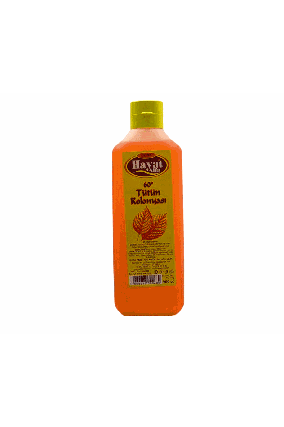 Tütün Kolonyası - 900 ml - 80 Derece