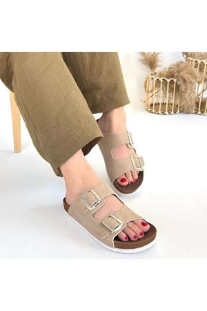 Rıno Ten Nubuk Terlik