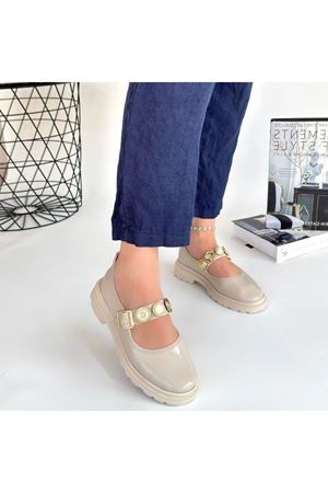 Okira Bej Rugan Oxford Ayakkabı