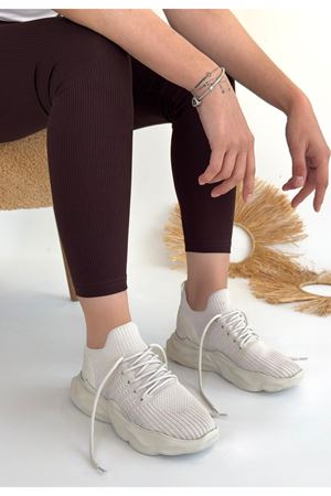 Henta Bej Triko Bağcıklı Spor Ayakkabı