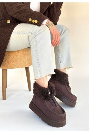 Zinya Kahverengi Süet Bot