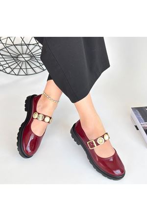Okira Bordo Rugan Oxford Ayakkabı
