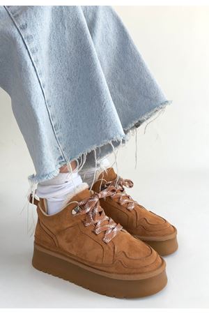 Muden Taba Süet Bağcıklı Bot