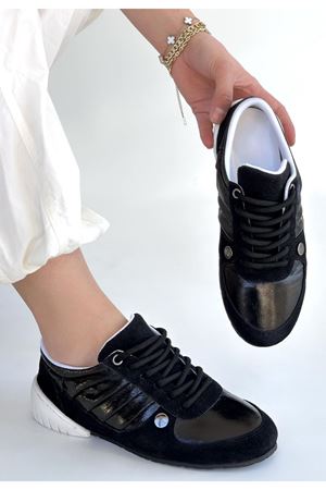 Jawen Siyah Nubuk Spor Ayakkabı