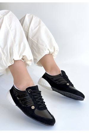 Jawen Siyah Nubuk Spor Ayakkabı