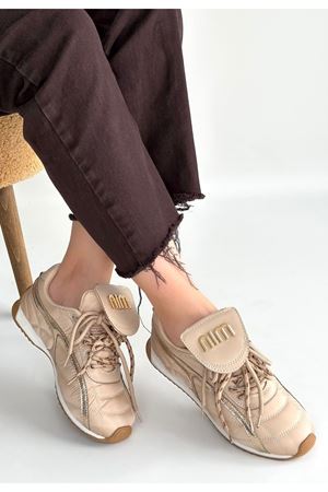 Dissa Bej Cilt Bağcıklı Paraşüt Detaylı Spor Ayakkabı