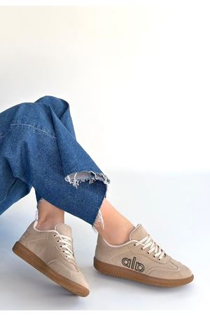 Lendo Bej Süet Bağcıklı Spor Ayakkabı