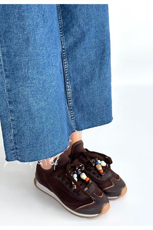 Riaf Kahverengi Cilt Bağcıklı Spor Ayakkabı