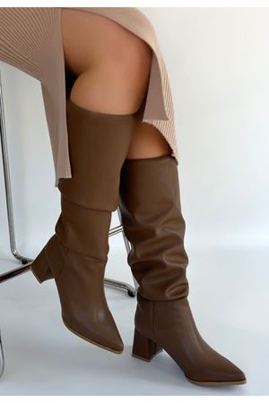 Pitay Vizon Cilt Topuklu Çizme