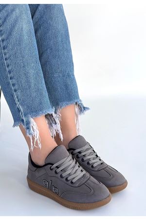 Lendo Gri Süet Bağcıklı Spor Ayakkabı