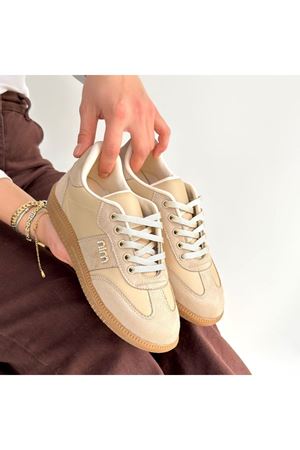 Lunga Bej Cilt Bağcıklı Spor Ayakkabı