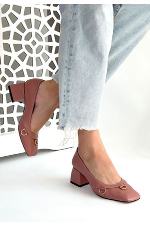 Cande Pudra Cilt Topuklu Ayakkabı