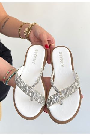 Eday Gümüş Boncuk İşlemeli Terlik