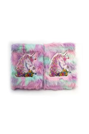 Çiçekli Unicorn Tasarımlı Peluş Hatıra Defteri