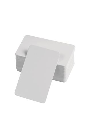 Boş Kelime Kartları 5x8 cm - 50 Adet Oval Kenarlı | Tabu &amp; Not Kartları - Beyaz