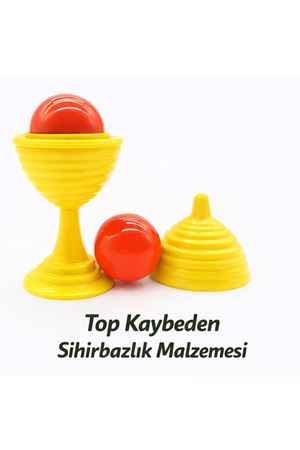 Sarı Renk Sihirli Kupa Top Kaybetme Oyunu 7 cm