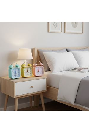 Renkli Kare Masa Çalar Saati