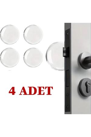 Şeffaf Silikon Mobilya ve Kapı Durdurucu Darbe Pedi 4'lü Set