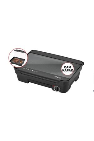 Sinbo Elektrikli Izgara Cam Kapaklı