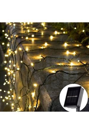 Solar Siyah Kablo Bahçe Aydınlatması