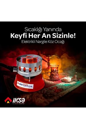 Yuvarlak Galvaniz Elektrikli Nargile Köz Ocağı