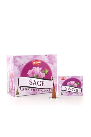 Sage Aromalı Konik Tütsü