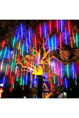 Solar Meteor Tüp Bahçe Dış Mekan Aydınlatma LED 8 Adet