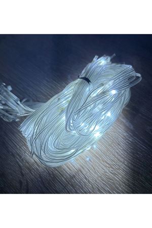 2x2 Perde 192 LED Beyaz Işık - 8 Fonksiyonlu