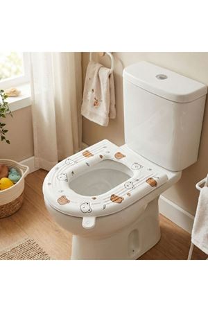 Desenli Klozet Oturak Kılıfı