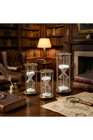 Dekoratif Cam Kum Saati 7x14 cm
