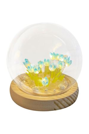 LED Işıklı Lale Cam Küre